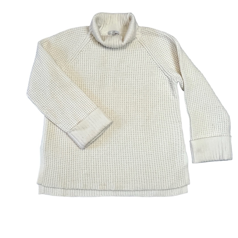 Joie Revolve Chunky Wool Knit Turtleneck Cuffed Oversized Sweater Size M #918